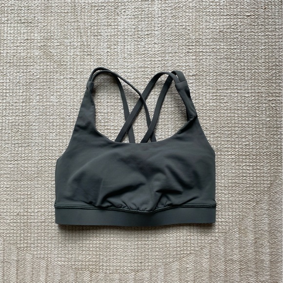 Lululemon Energy Bra Smoke Spruce Size 2 - Picture 1 of 2